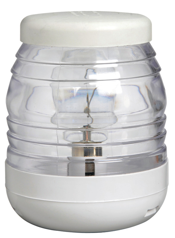 11 135 01 New 09 Jpg 11.135.01 Fanale testa albero bianco/bianco 360° 12 V Osculati