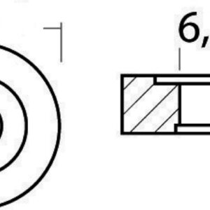 43 824 92 Anodo Alluminio Mercury A Rondella Osculati 43.823.91 Anodo zinco MERCURY rondella 4/6 HP Osculati